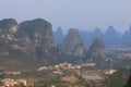 Karst mountain landscape Yangshou China Royalty Free Stock Photo