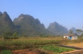 Karst mountain landscape Yangshou China Royalty Free Stock Photo