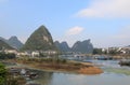 Karst mountain landscape Yangshou China Royalty Free Stock Photo