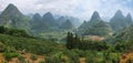 Karst mountains around Yangshuo