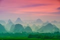 Karst Mountains of China Royalty Free Stock Photo