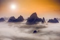 Karst Mountains in China Royalty Free Stock Photo