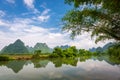 Karst Mountains Landscape of Guilin, China Royalty Free Stock Photo