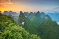 Karst Mountains of Xingping, Guilin, China Royalty Free Stock Photo