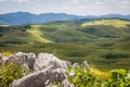 Karst Pillars and Landscape with Sinkholes Royalty Free Stock Photo