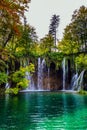 The karst Plitvice Lakes Royalty Free Stock Photo