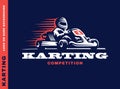 Kart racing winner Royalty Free Stock Photo