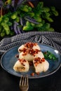 Kartacze - potato dumplings stuffed with minced meat Royalty Free Stock Photo