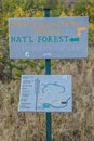 A description board for the trails in Kartchner Caverns State Park, Arizona Royalty Free Stock Photo