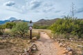 A description board for the trail in Kartchner Caverns State Park, Arizona Royalty Free Stock Photo