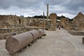 Karthago, Unesco world heritage site with the roman ruins in Tunisia