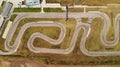 Karting Circuit - Serpent from above Royalty Free Stock Photo