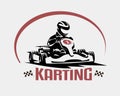 Karting race vector symbol Royalty Free Stock Photo