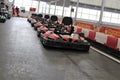 Karting track starting grid Royalty Free Stock Photo