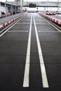 Karting track starting grid Royalty Free Stock Photo