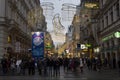 Kartner street in Vienna at winter time Royalty Free Stock Photo