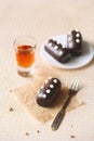 Kartoshka - Traditional Chocolate Russian Soviet Sweet Royalty Free Stock Photo