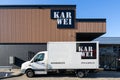 Karwei delivery van at hardware store Royalty Free Stock Photo