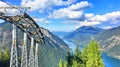 Karwendel cable car at Pertisau village Alps, Austria Royalty Free Stock Photo