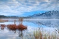 Karwendel mountain range and Barmsee lake