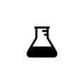Lab chemicals glass icon with simple and modern design Royalty Free Stock Photo
