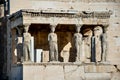 Karyatides statues, Erehtheio, on the Acropolis in Athens.