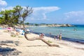 Karydi beach in Vourvourou, Sithonia peninsula, Chalkidiki, Greece Royalty Free Stock Photo