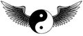 The karykeion of Hermes - the caduceus of Mercury - yin yang logo