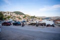 Kas, Turkey - June 7, 2023: Street view in the Kas old town with old marina at evening. Kas Town is popular tourist Royalty Free Stock Photo