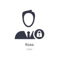 kasa icon. isolated kasa icon vector illustration from user collection. editable sing symbol can be use for web site and mobile