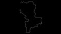 Kasai-Oriental Dem. Rep. Congo province map outline animation