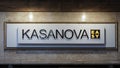 Kasanova shopfront sign in Turin Royalty Free Stock Photo