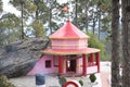 Kasar Devi Temple, center of exercise with faith for tourists Royalty Free Stock Photo