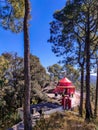 Kasar Devi Temple is a famous Hindu shrine in Almora, Uttarakhand Royalty Free Stock Photo