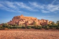 Kasbah Ait Ben Haddou in the Atlas Mountains of Morocco. UNESCO World Heritage. Royalty Free Stock Photo