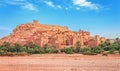 Kasbah Ait Ben Haddou in the Atlas Mountains of Morocco. UNESCO World Heritage. Royalty Free Stock Photo