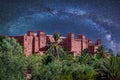 Kasbah Ait Ben Haddou in the desert near Atlas Mountains, Morocco Royalty Free Stock Photo