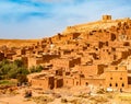 Kasbah Ait Ben Haddou near Ouarzazate Morocco. UNESCO World Heritage Site Royalty Free Stock Photo