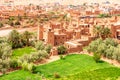 Kasbah Ait Ben Haddou near Ouarzazate Morocco. UNESCO World Heritage Site Royalty Free Stock Photo