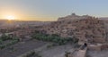 Kasbah Ait Ben Haddou nelle montagne dell\'Atlante del Marocco. Patrimonio mondiale dell\'UNESCO dal 1987 Royalty Free Stock Photo