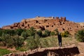 Kasbah Ait Benhaddou in Morocco, traditional berber clay ksar - fortified city