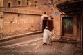 Kasbah Taourirt. street in the medina. Ouarzazate. Morocco.