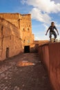 Kasbah Taourirt. street in the medina. Ouarzazate. Morocco.