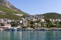 Kash, Turkey - November 29, 2022: View of the Turkish city of Kas. Tourist attractions of Turkey and Mediterranean Sea Royalty Free Stock Photo