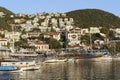 Kash, Turkey - November 29, 2022: View of the Turkish city of Kas. Tourist attractions of Turkey and Mediterranean Sea Royalty Free Stock Photo