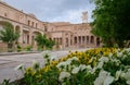 Kashan, Iran - 04.19.2019: Courtyard of richly decorated Borujerdi House, famous historical home from Qajar era. Pool