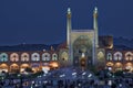 Kashan, Iran - 2019-04-14 - Naqshe Cehan Square after sunset during blue hour