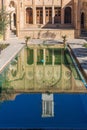 The courtyard of the Boroujerdi historic house in Kashan, Iran