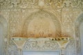 Stucco decors in Borujerdi Historical House, Kashan, Iran Royalty Free Stock Photo