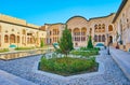 Enjoy the garden of Tabatabaei House, Kashan, Iran Royalty Free Stock Photo